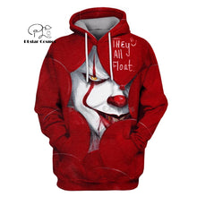 Load image into Gallery viewer, PLstar Cosmos horror movies IT CHAPTER 2 red devil Halloween 3d hoodies/shirt/Sweatshirt Winter autumn funny Harajuku streetwear