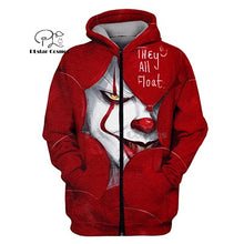 Load image into Gallery viewer, PLstar Cosmos horror movies IT CHAPTER 2 red devil Halloween 3d hoodies/shirt/Sweatshirt Winter autumn funny Harajuku streetwear