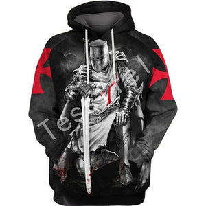 Tessffel cavalier Knight New Fashion Harajuku casual 3D Printed Hoodie/Sweatshirt/Jacket/shirts Mens Womens hiphop funny style-1