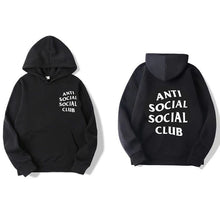 Load image into Gallery viewer, Men's Long Sleeve Letter Print Hoodie Fashion Men's Social Club Pullover Windproof Hooded Warm Winter Hoodie