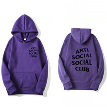 Load image into Gallery viewer, Men's Long Sleeve Letter Print Hoodie Fashion Men's Social Club Pullover Windproof Hooded Warm Winter Hoodie