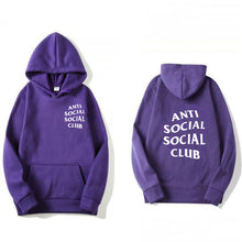 Load image into Gallery viewer, Men's Long Sleeve Letter Print Hoodie Fashion Men's Social Club Pullover Windproof Hooded Warm Winter Hoodie