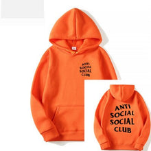 Load image into Gallery viewer, Men's Long Sleeve Letter Print Hoodie Fashion Men's Social Club Pullover Windproof Hooded Warm Winter Hoodie