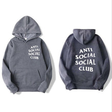 Load image into Gallery viewer, Men's Long Sleeve Letter Print Hoodie Fashion Men's Social Club Pullover Windproof Hooded Warm Winter Hoodie