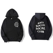 Load image into Gallery viewer, Men's Long Sleeve Letter Print Hoodie Fashion Men's Social Club Pullover Windproof Hooded Warm Winter Hoodie