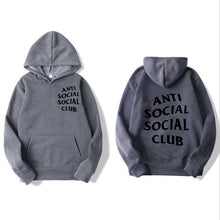 Load image into Gallery viewer, Men's Long Sleeve Letter Print Hoodie Fashion Men's Social Club Pullover Windproof Hooded Warm Winter Hoodie