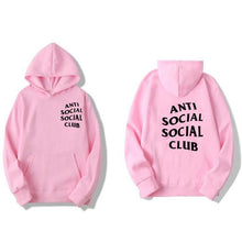 Load image into Gallery viewer, Men's Long Sleeve Letter Print Hoodie Fashion Men's Social Club Pullover Windproof Hooded Warm Winter Hoodie