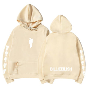 New Hot Billie Eilish Hoodie Men Black Cotton Hoodie Couple Billie Eilish Sweatshirt Simple Keep Warm Women/men Hoodie Clothes